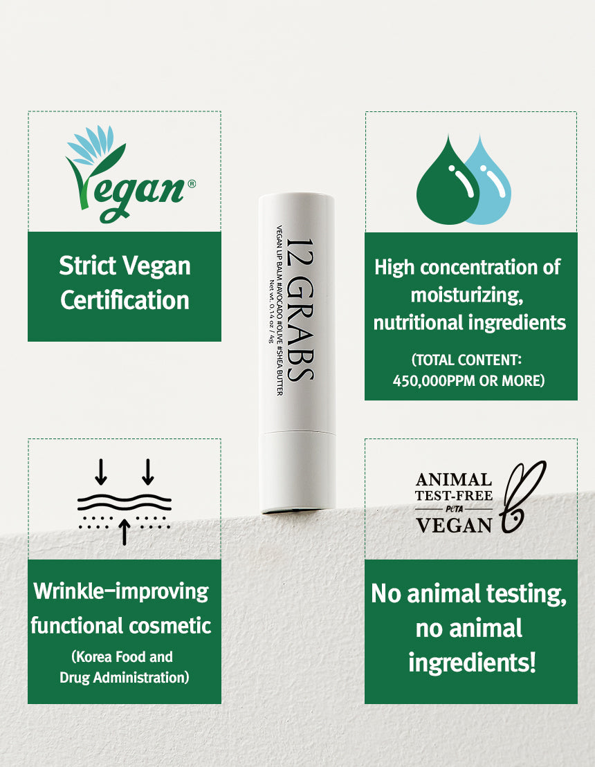 12GRABS Vegan Lip Balm 4g